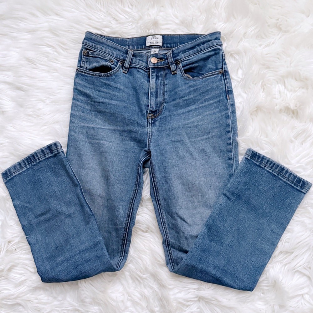 J. Crew Women's Cropped Ankle Jeans - Medium Blue Wash